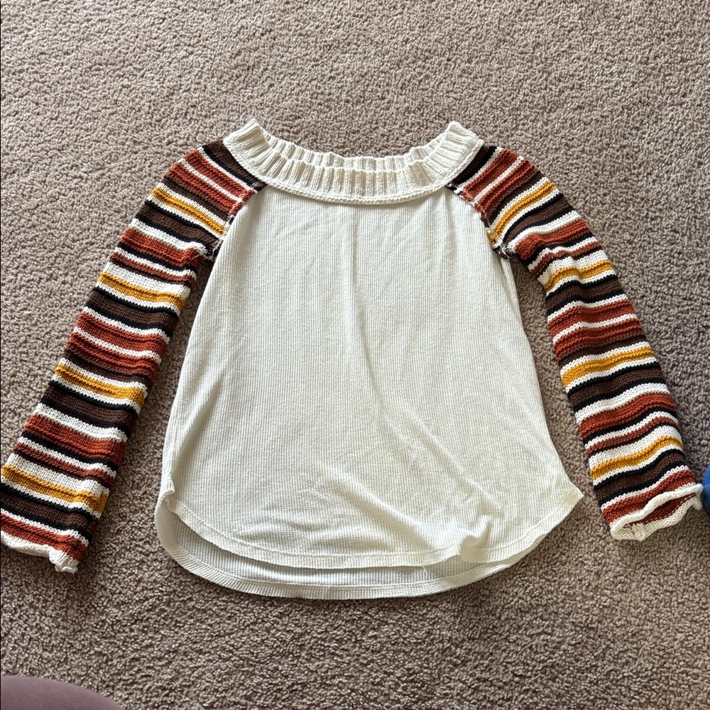Altar'd State Cream Knit Top